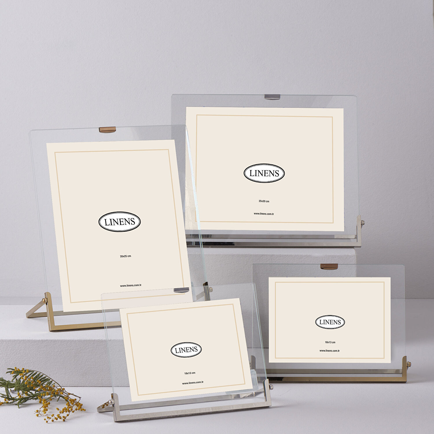 Linens Tulip Metal 18x13 cm Çerçeve Gold