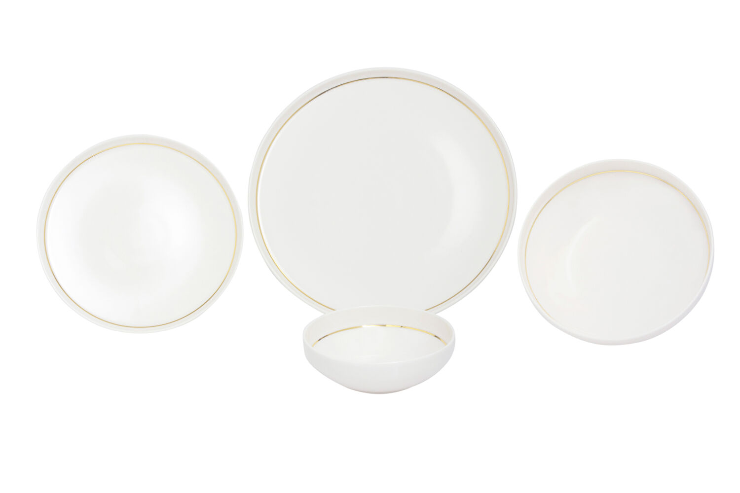Pierre Cardin Swan Silver Porselen 24 Parça Yemek Takımı
