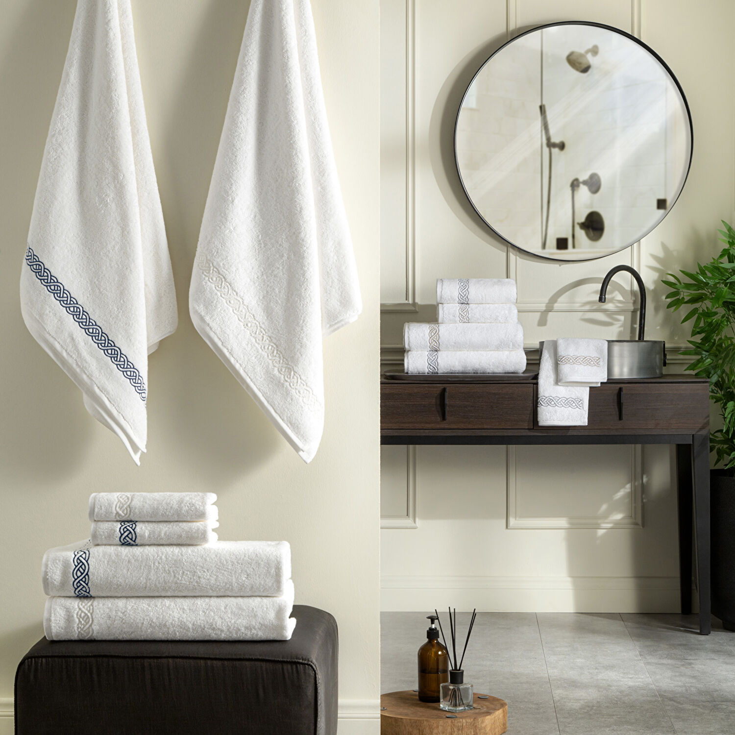 Valeron Trio 90x150 cm Banyo Havlusu Antrasit