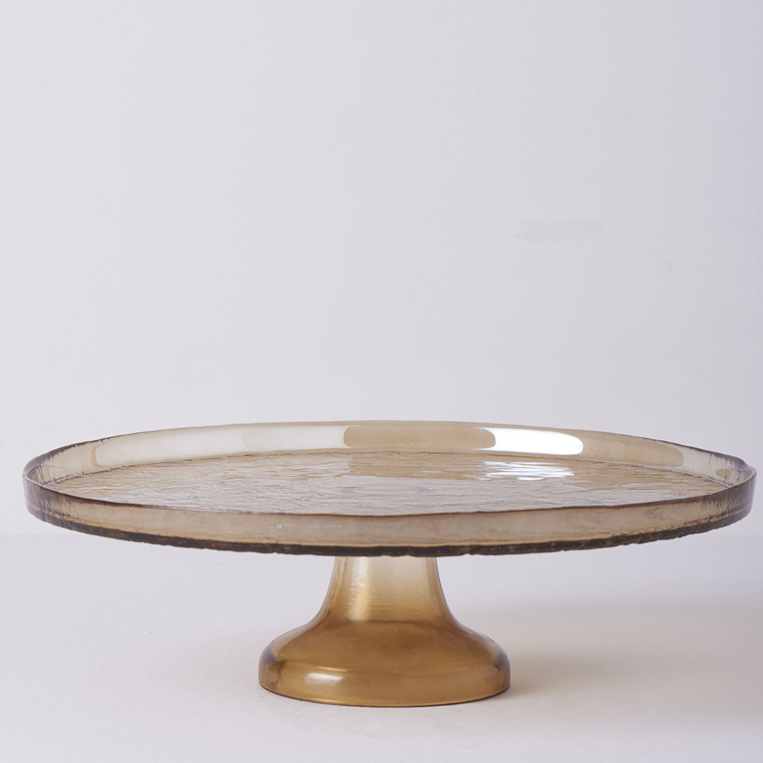 Linens Gleam Cam 32 cm Ayaklı Servis Amber