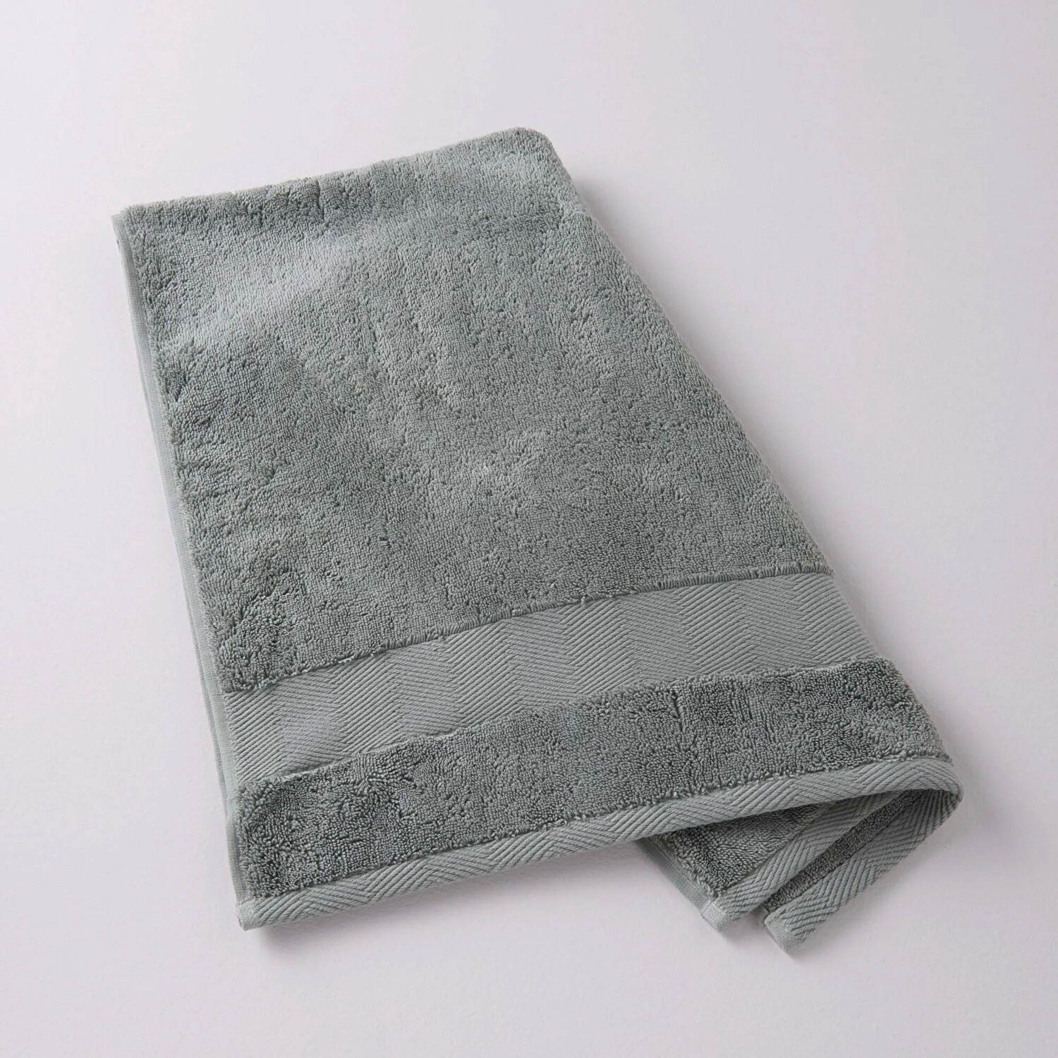 Linens Premium Pamuk 50x85 cm El Havlusu Haki (675 G/M²)