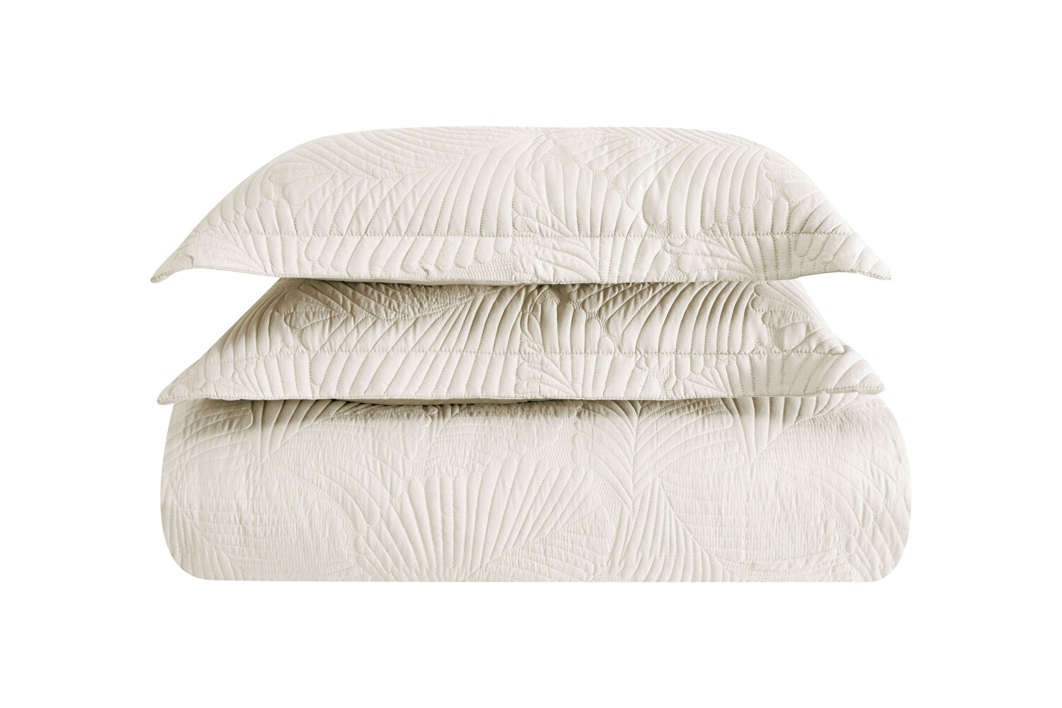 Linens Leaf Yatak Örtüsü Taş Çift Kişilik