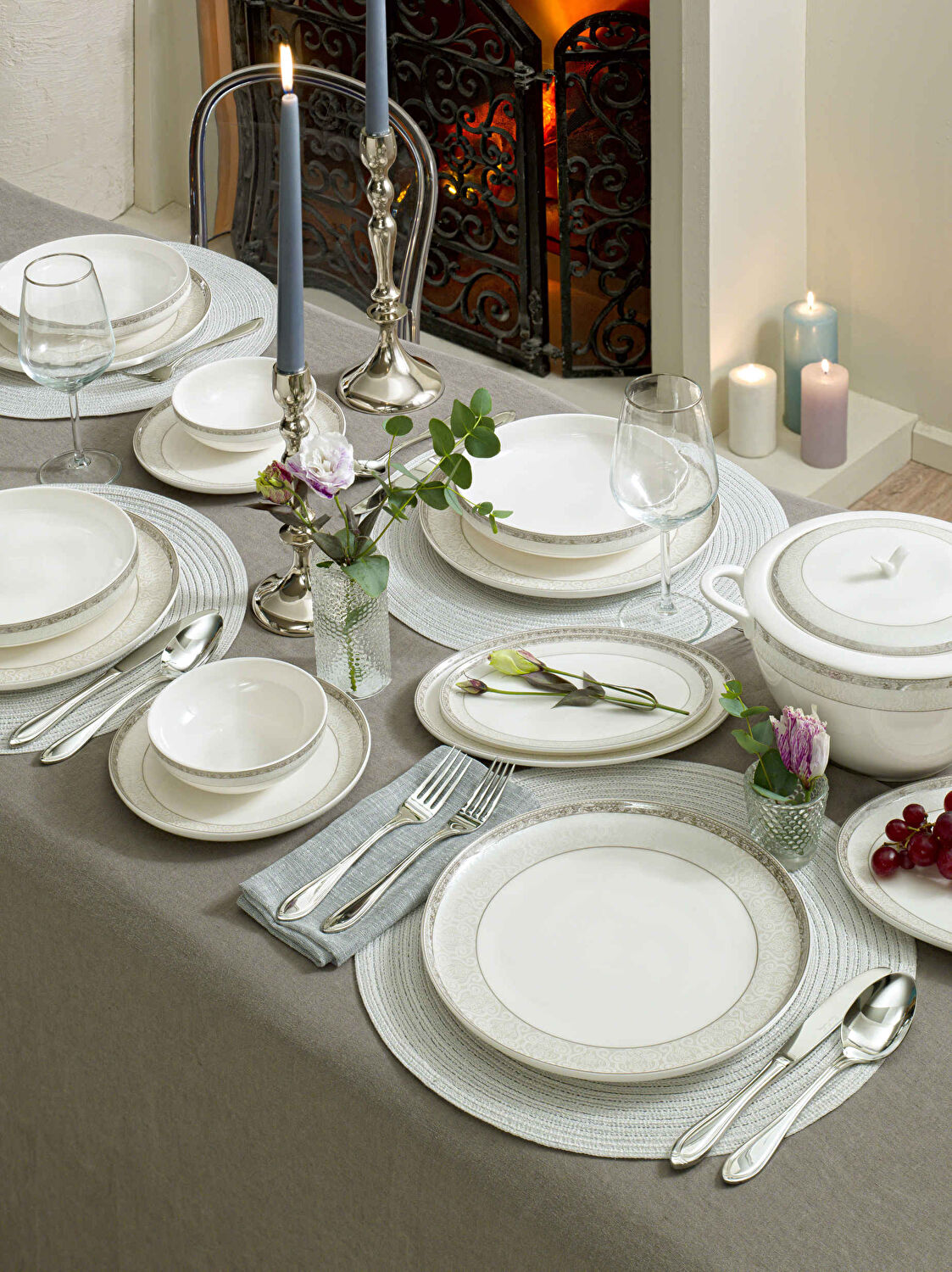 Pierre Cardin Catherin 60 Parça Yemek Takımı