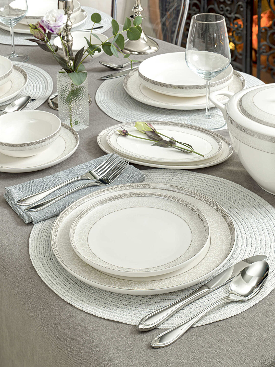 Pierre Cardin Catherin 60 Parça Yemek Takımı