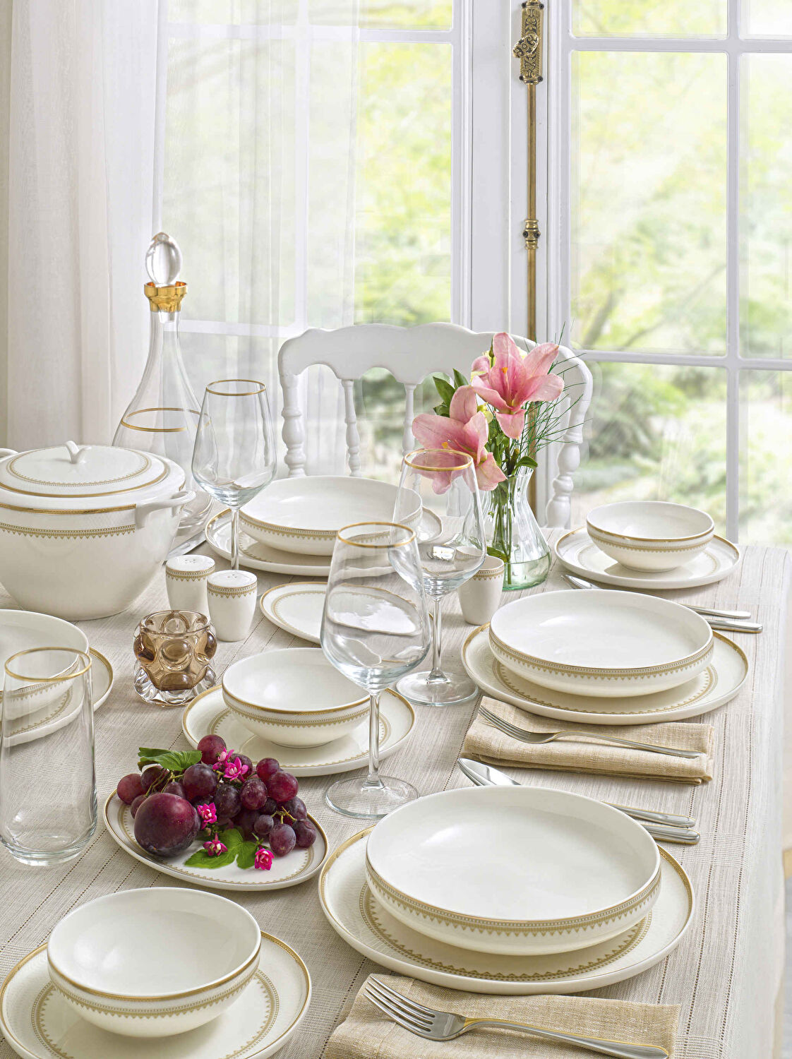 Pierre Cardin Amber 60 Parça Yemek Takımı