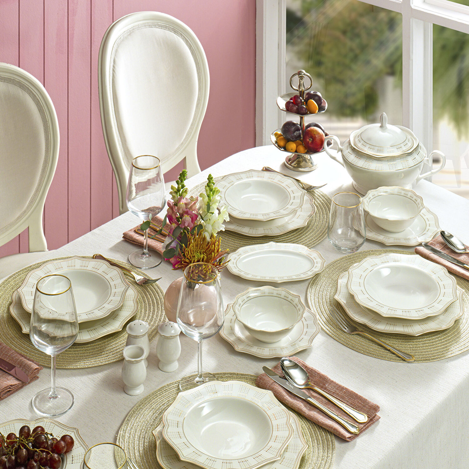 Pierre Cardin Karina 60 Parça 12 Kişilik Yemek Takımı