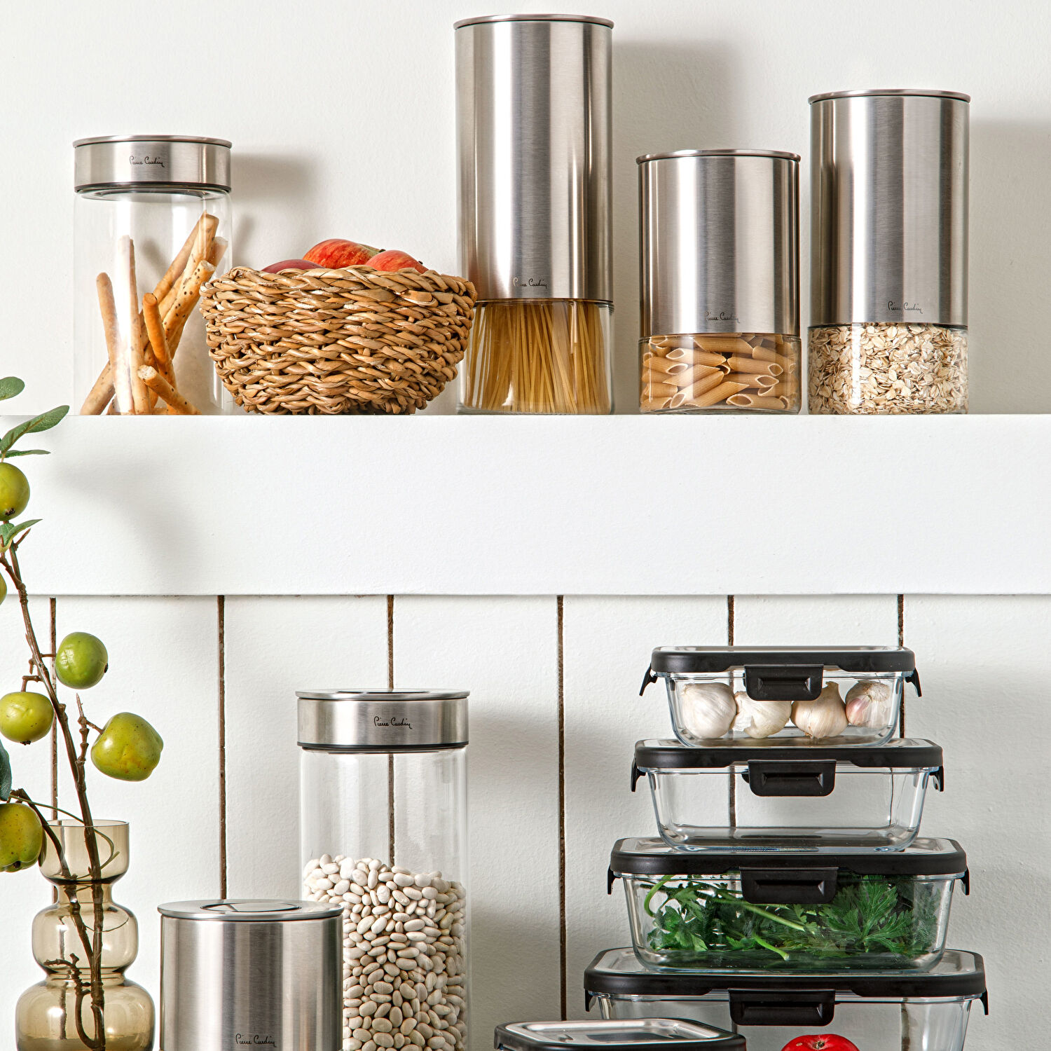 Pierre Cardin Zero Silver Cam 3'lü Saklama Kabı