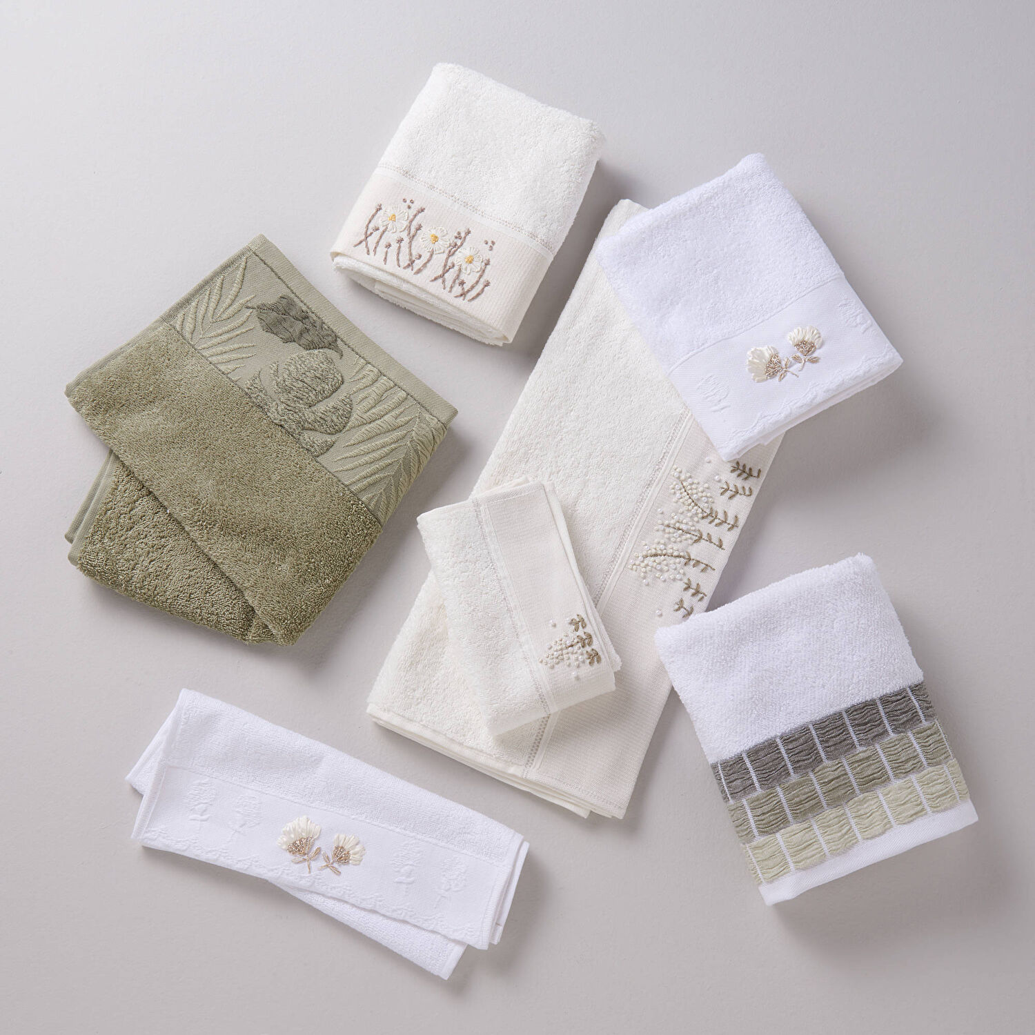 Linens Frea Bambu 50x85 cm Yüz Havlusu Beyaz