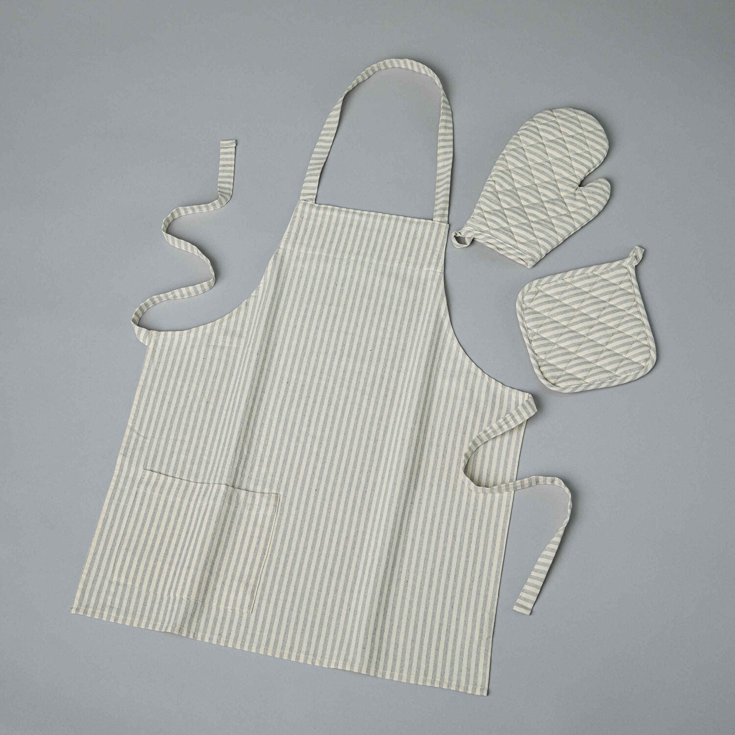 Linens Swindells Mutfak Eldiveni Gri