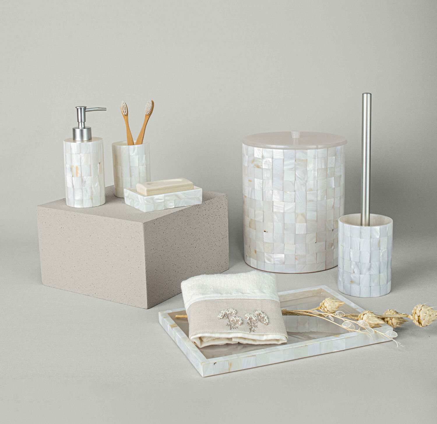 Linens Glow 20,4x21x2 cm Banyo Tepsisi