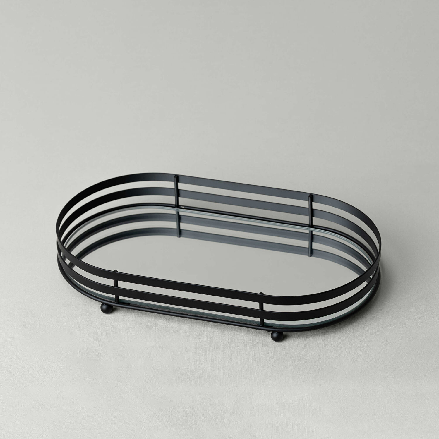 Linens Tezza 33X19X5,2 cm Tepsi Siyah