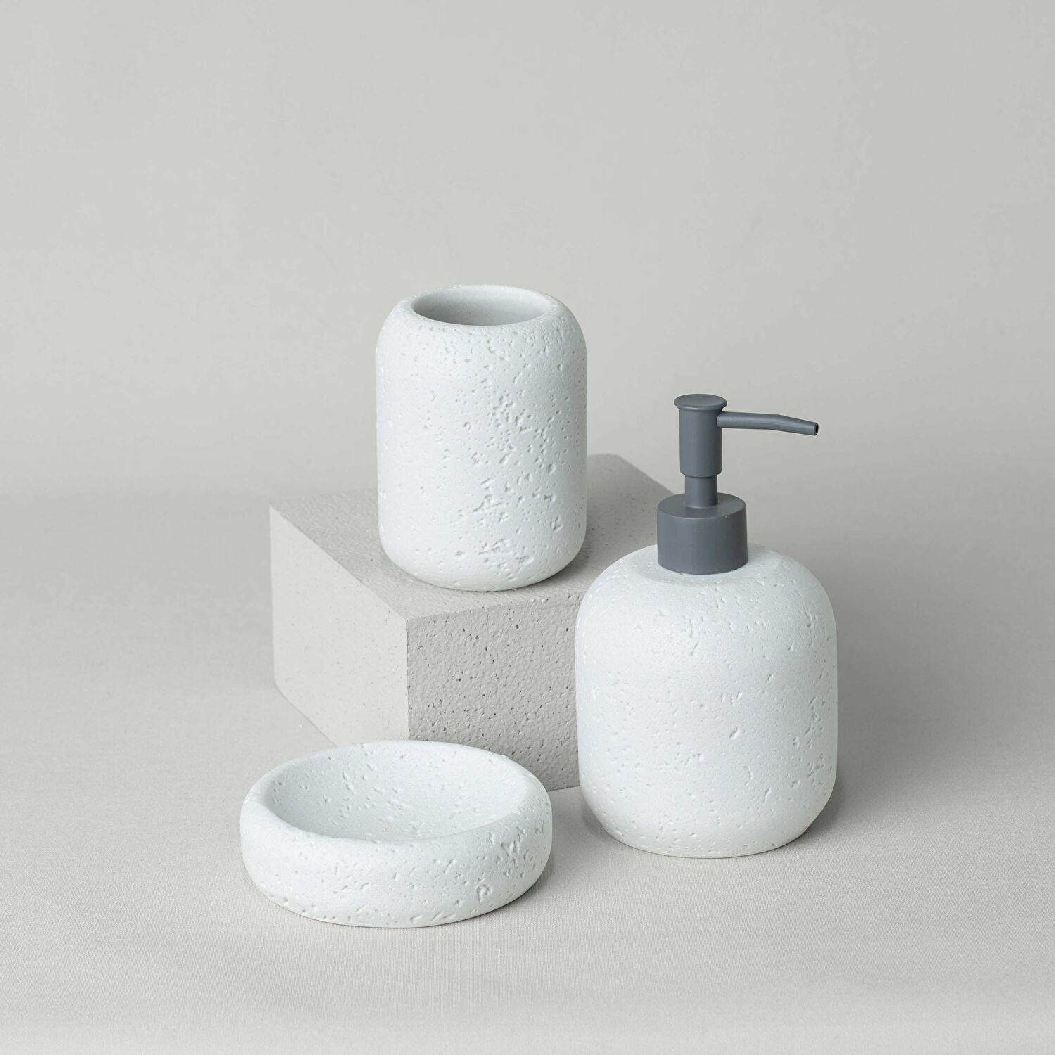 Linens Lumıa 9,7X16,2 cm Sıvı Sabunluk Beyaz