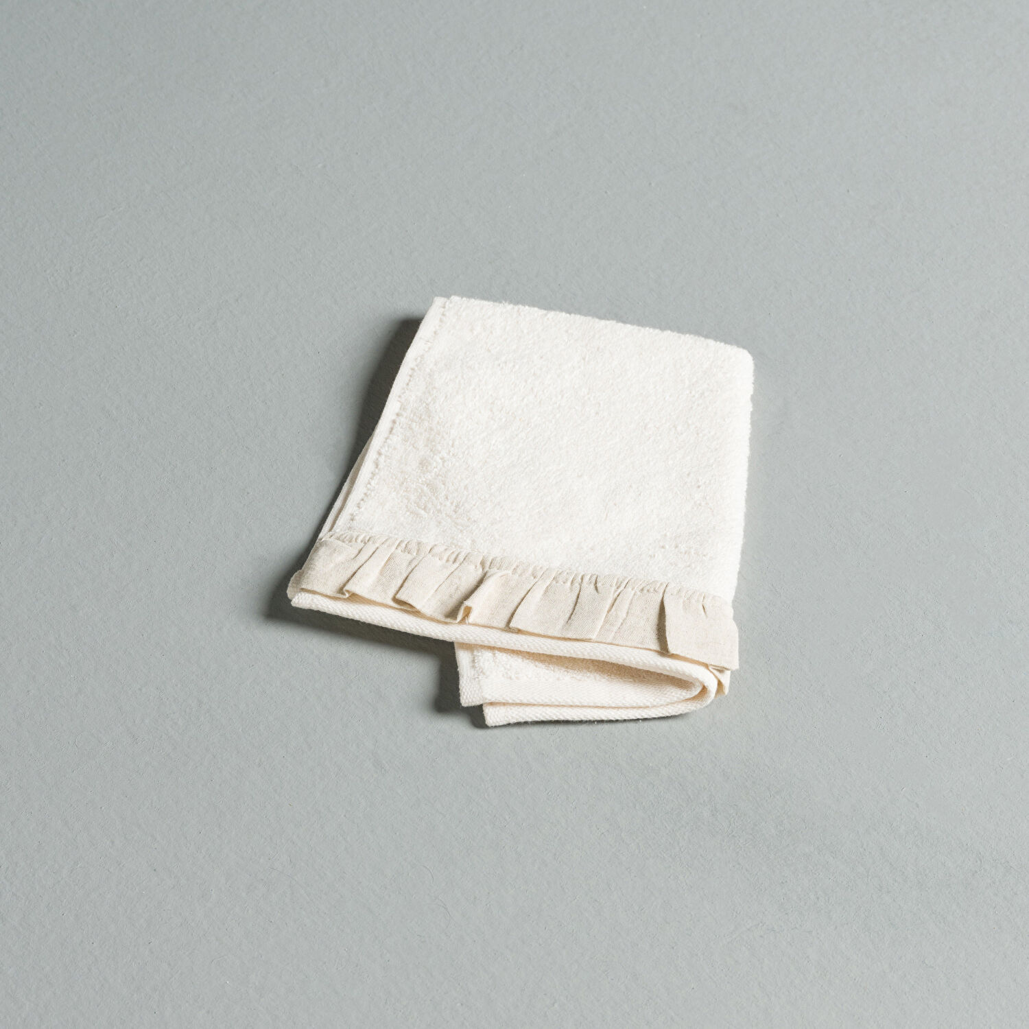 Linens Ruffle Bambu 30X45 cm El Havlusu Ekru