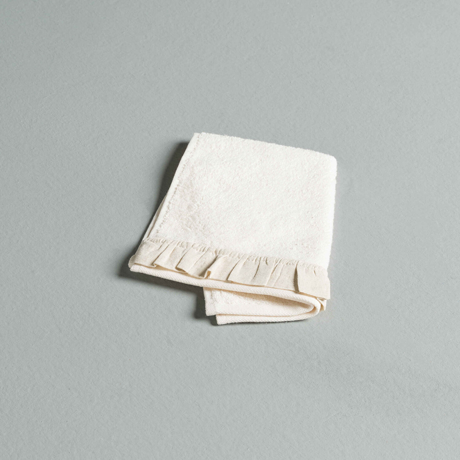 Linens Ruffle Bambu 30X45 cm El Havlusu Ekru