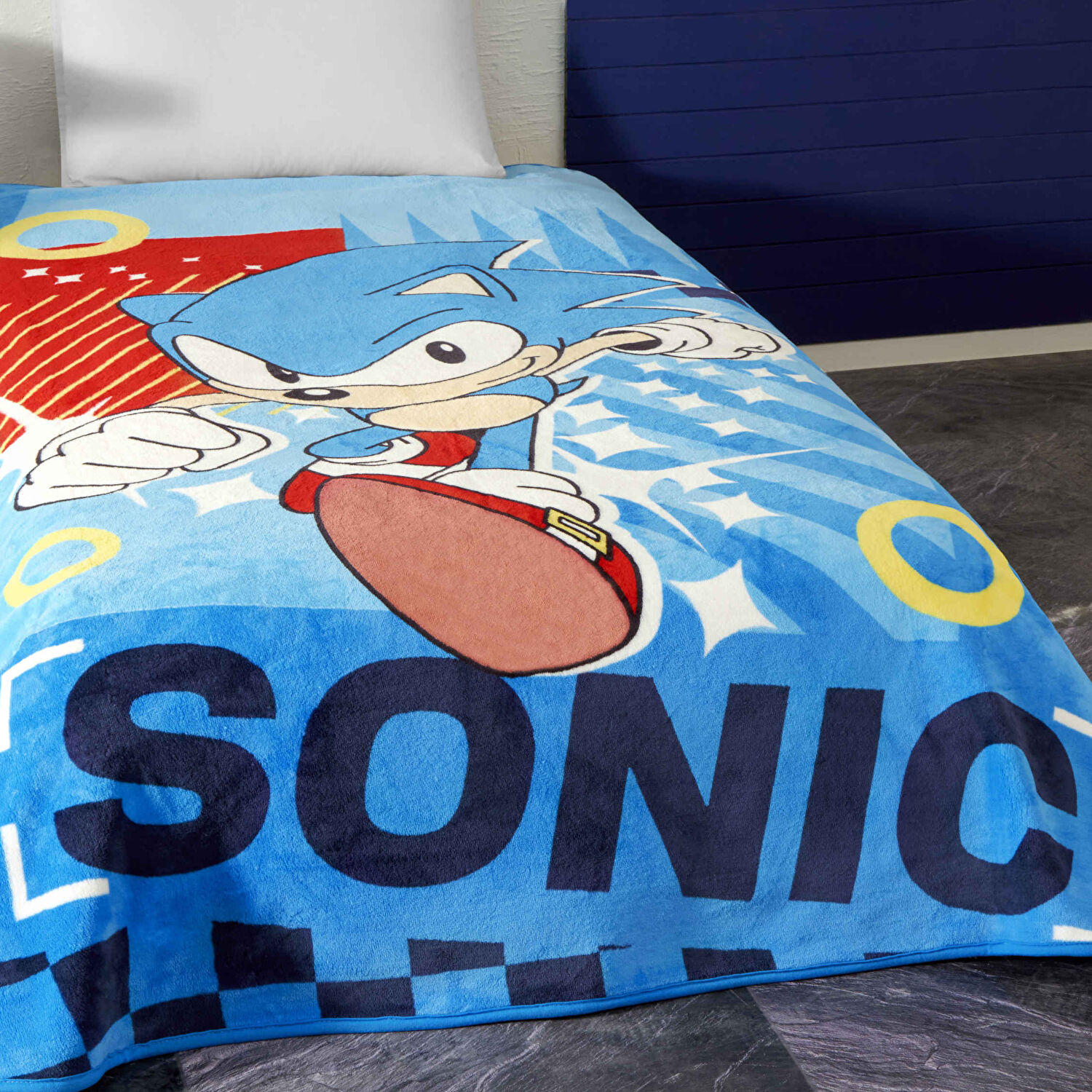 Lisanslı Sonic Tek Kişilik Battaniye