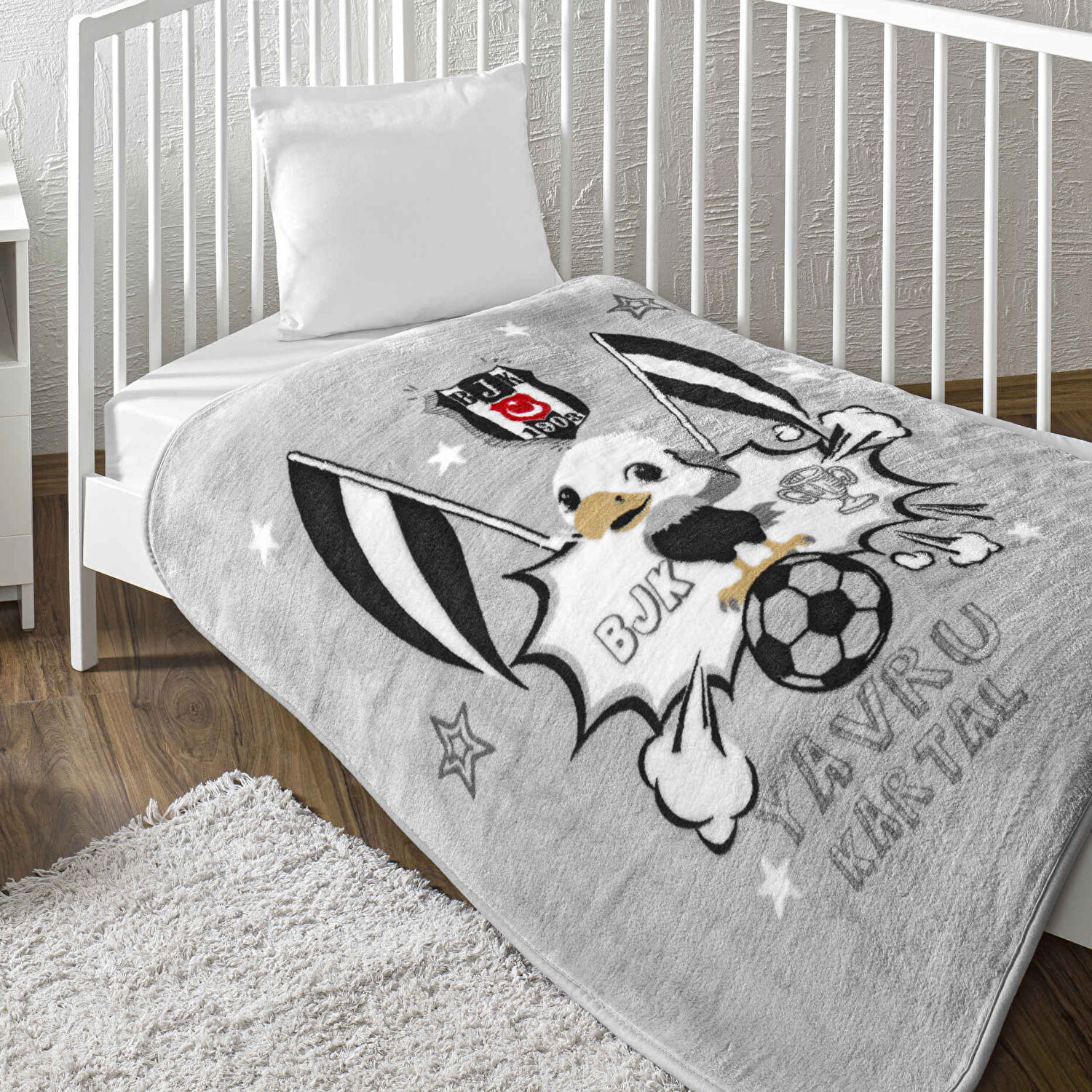 Lisanslı Beşiktaş Klasik Baby Bebek Battaniye