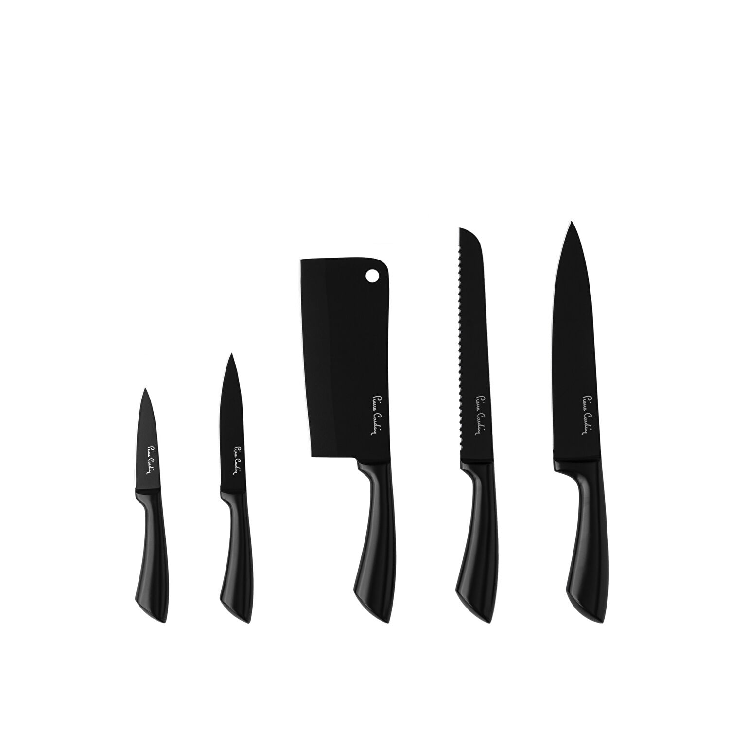 Pierre Cardin Alexa Black 6 Parça standlı Bıçak Seti