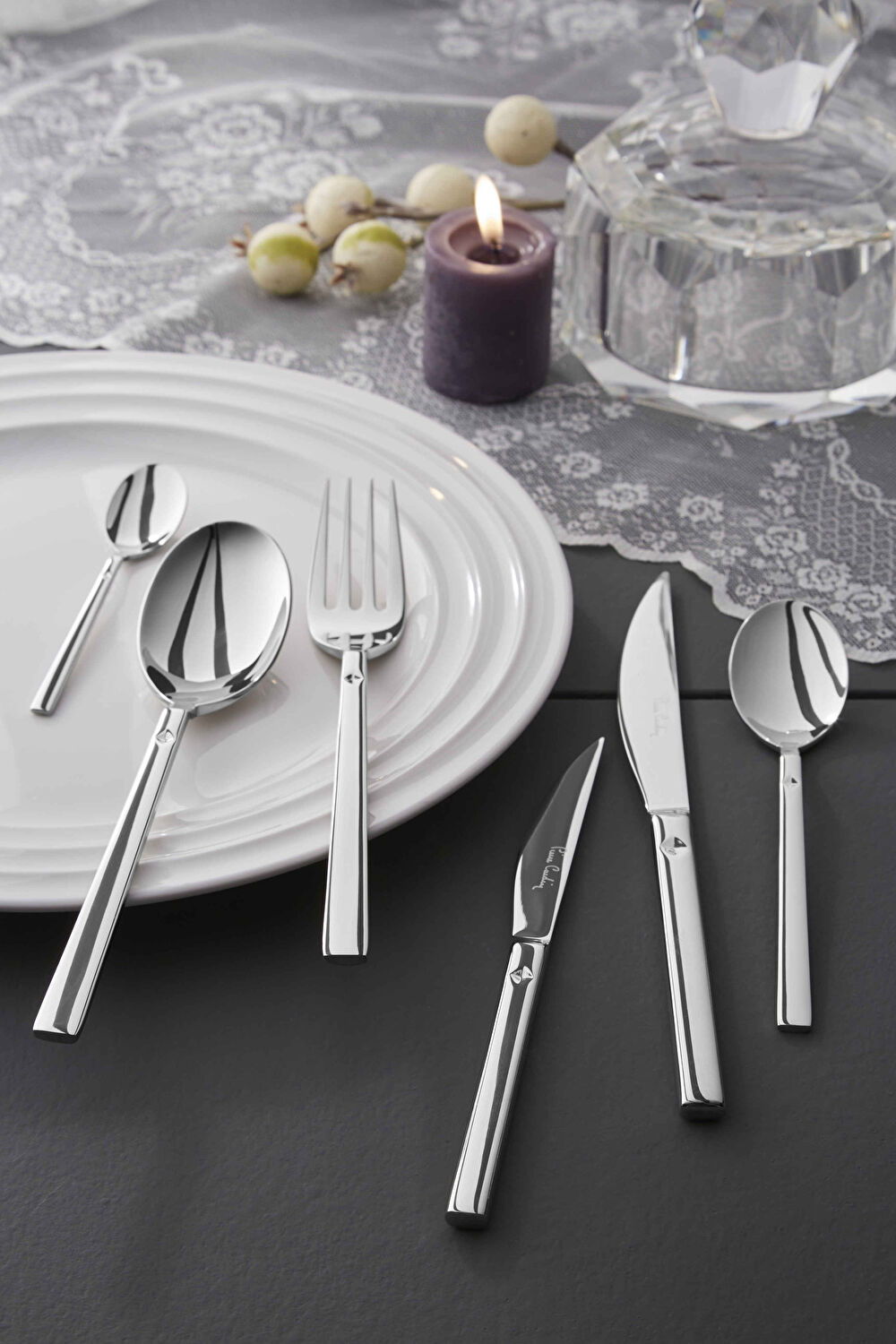 Pierre Cardin Diamond 84 Parça 12 Kişilik Çatal Bıçak Kaşık Seti