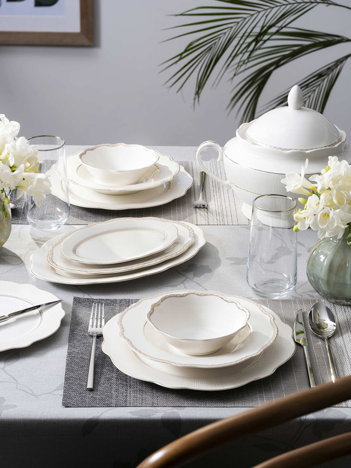 Pierre Cardin Lindia 60 Parça Yemek Takımı