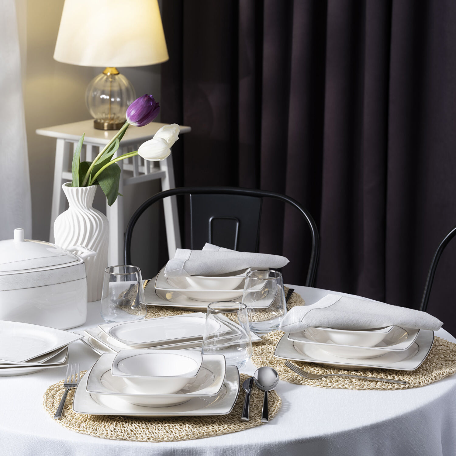 Pierre Cardin Fleca 60 Parça Yemek Takımı