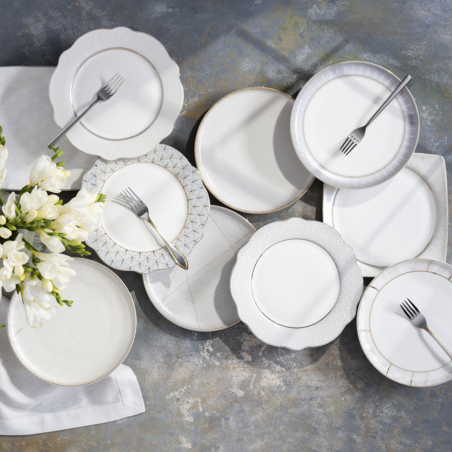 Pierre Cardin Fleca 60 Parça Yemek Takımı