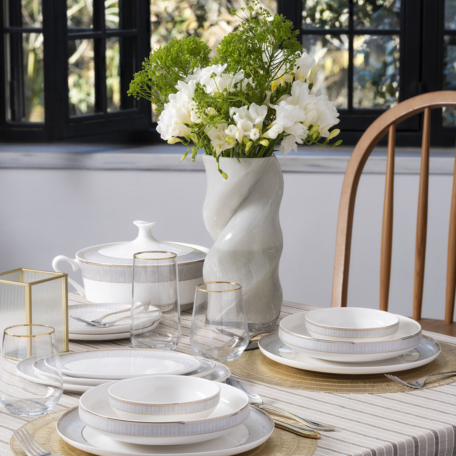 Pierre Cardin Manua 60 Parça Yemek Takımı