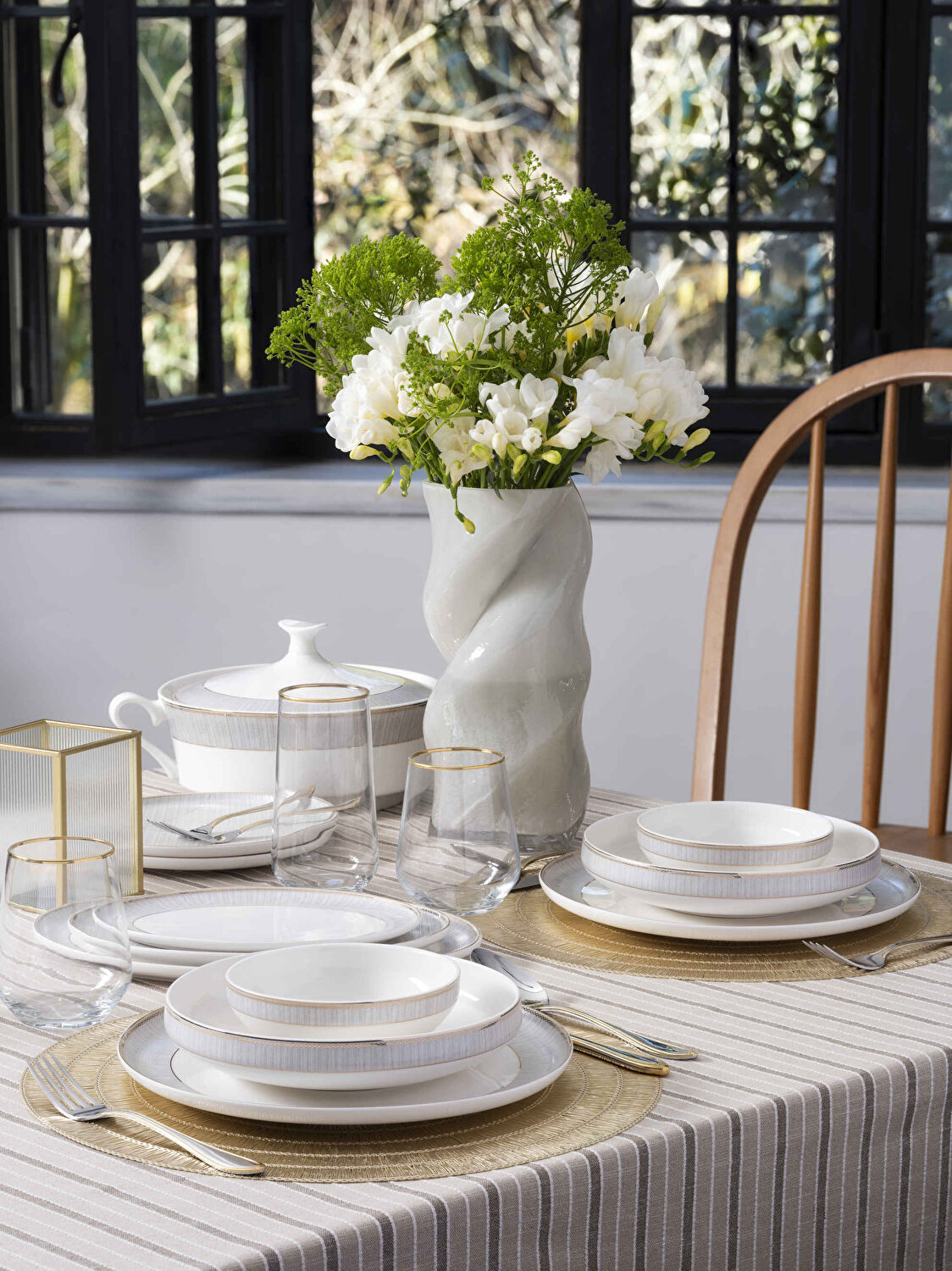 Pierre Cardin Manua 60 Parça Yemek Takımı