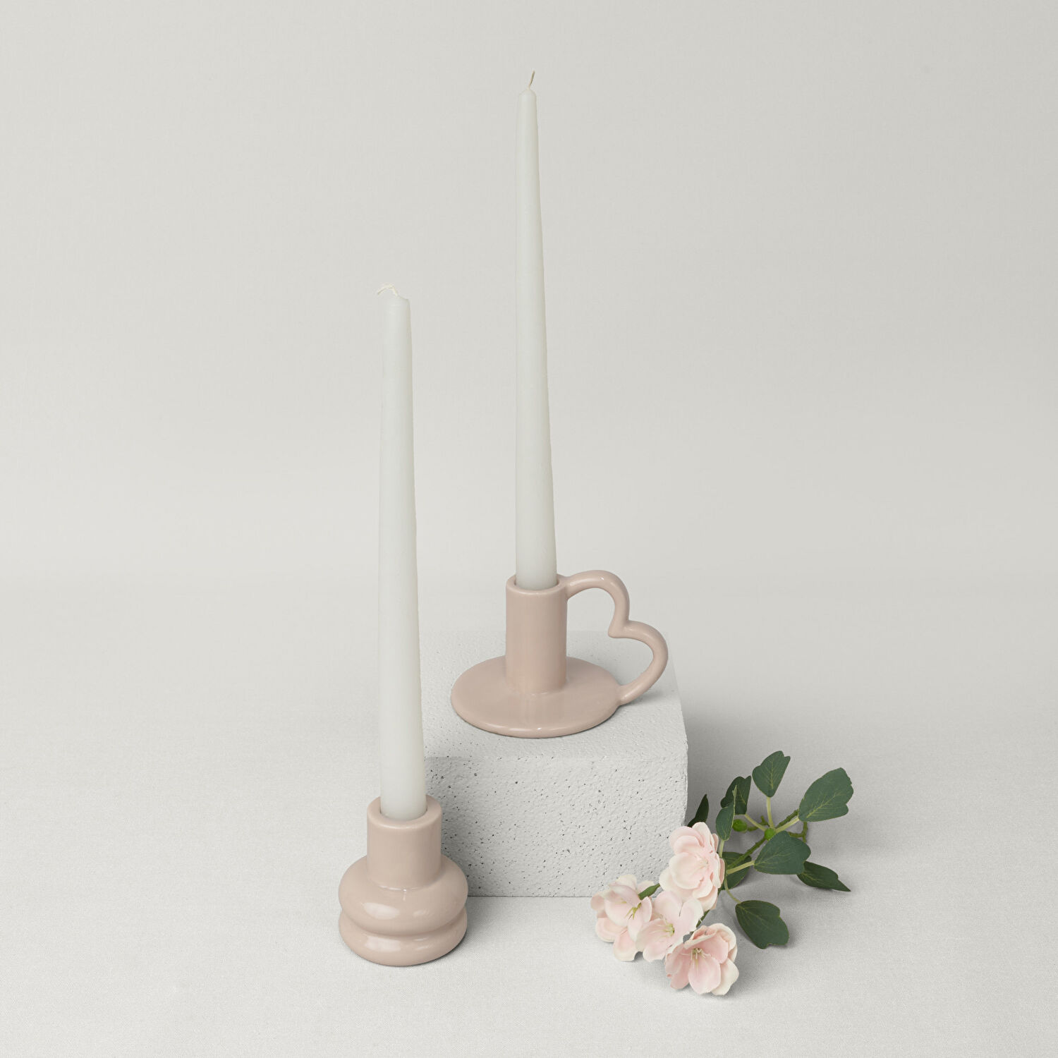 Linens Sancia 6x6x7 cm Mumluk Bej