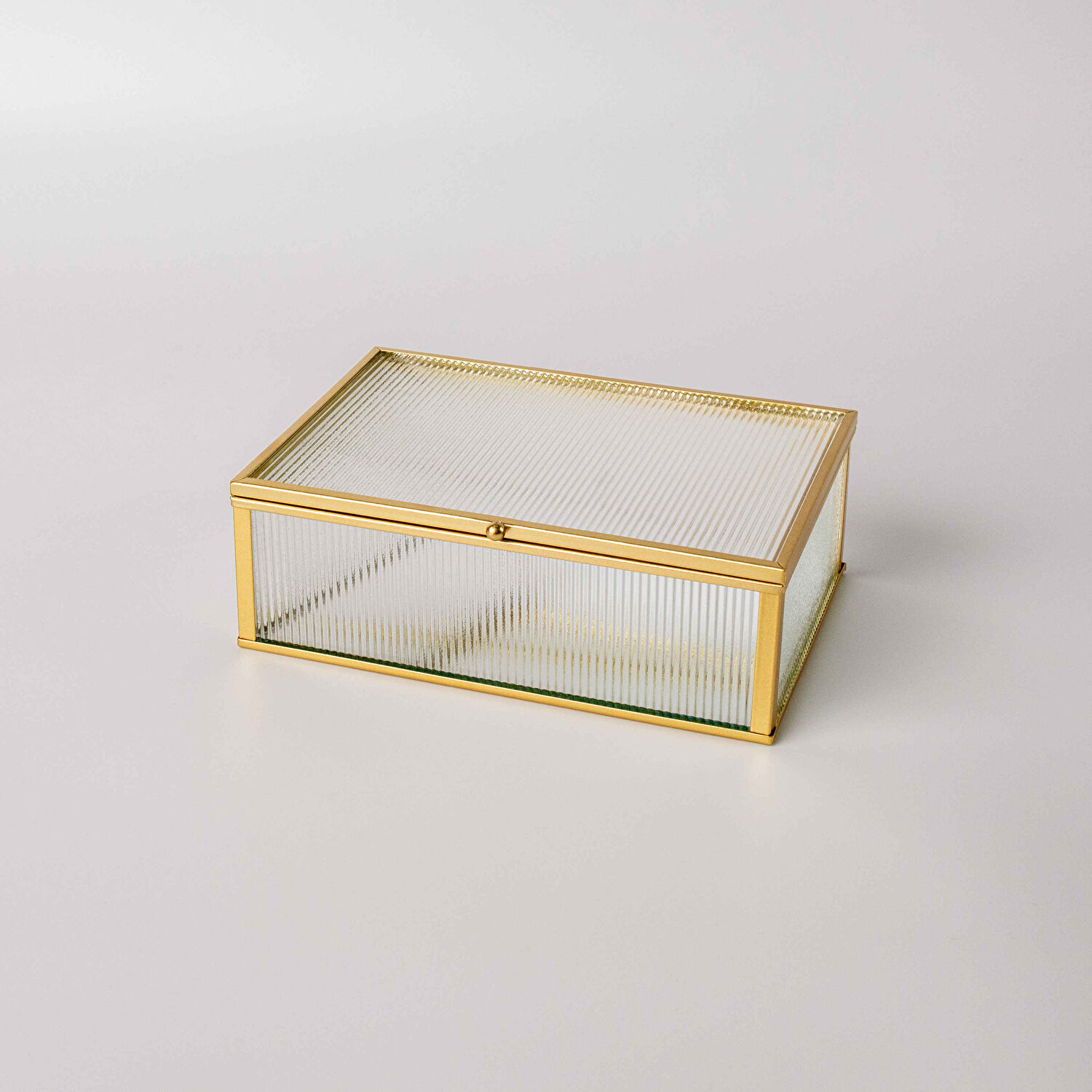 Linens Laveta 18x13x6 cm Dekoratif Kutu Gold
