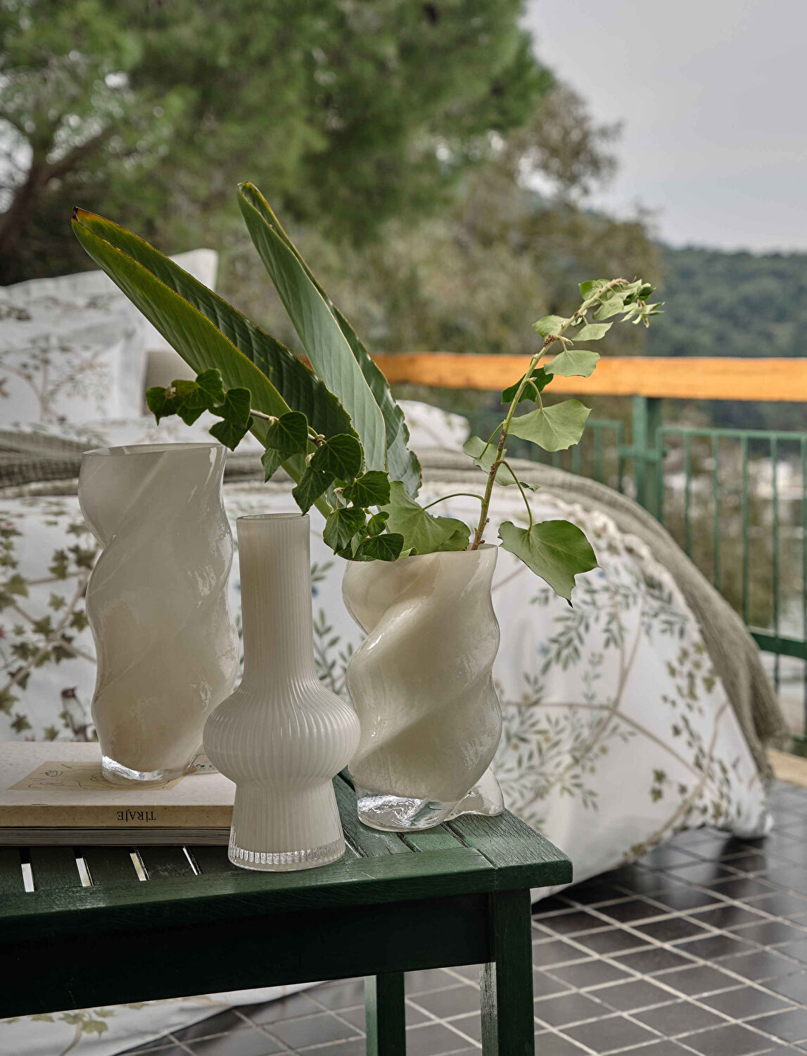 Linens Linzi Vazo 11,5x11,5x26 cm Ekru