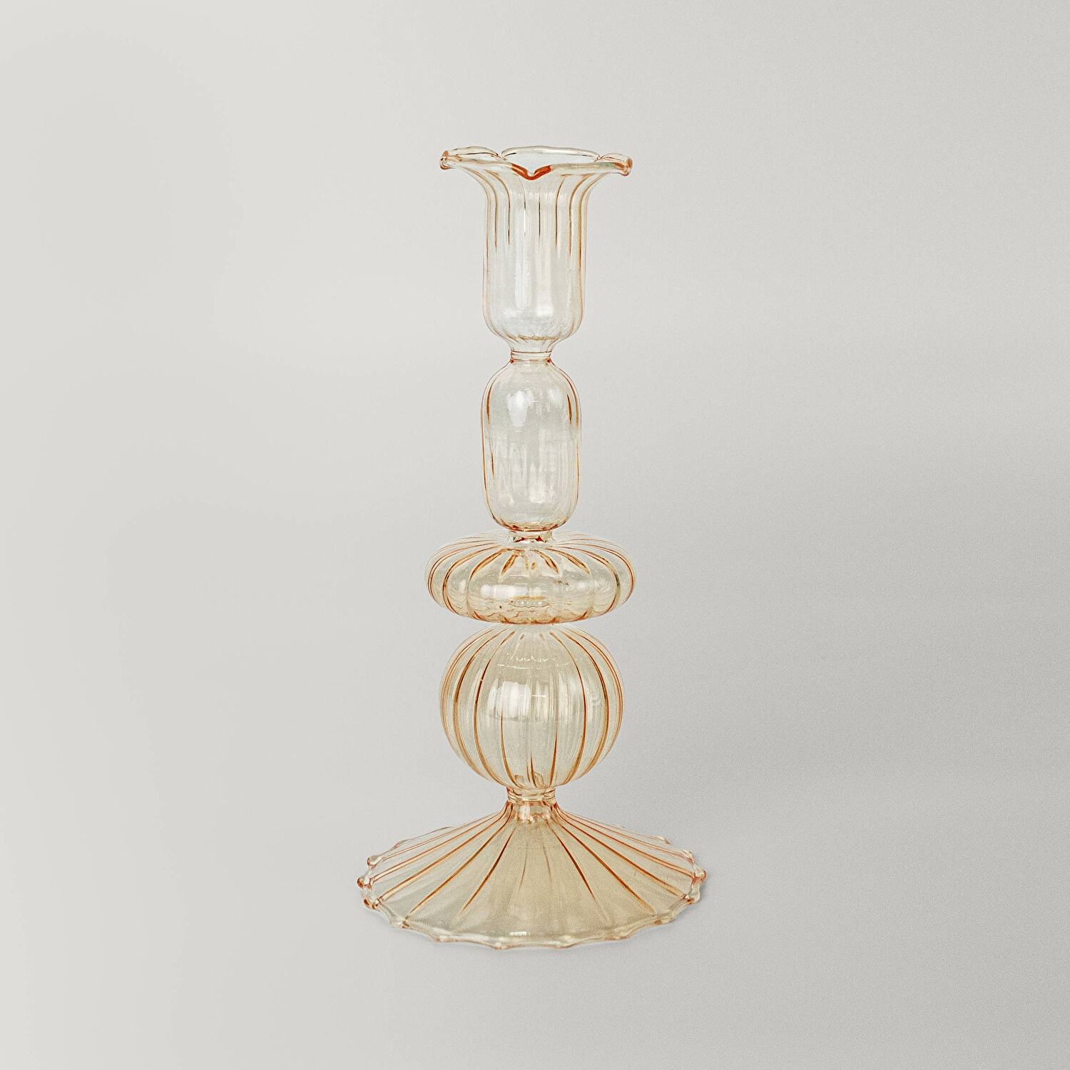 Linens Ecow Şamdan 9x9x19 cm Somon