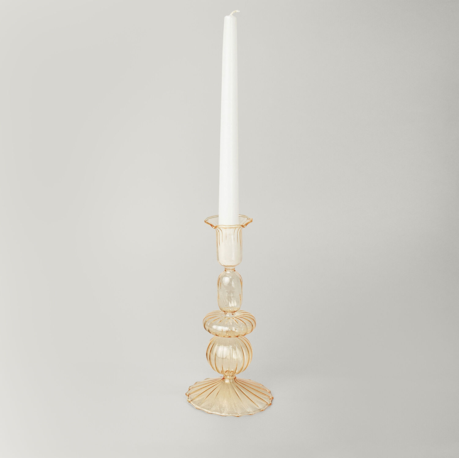 Linens Ecow Şamdan 9x9x19 cm Somon