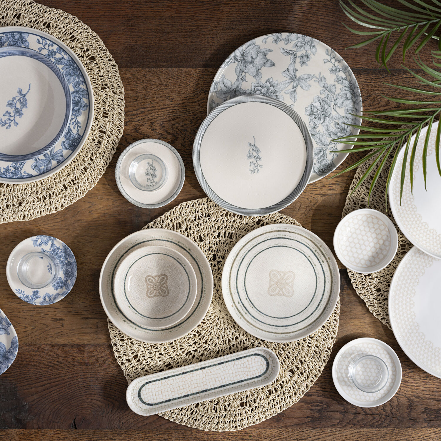 Pierre Cardin Isla Blue Porselen 24 Parça Yemek Takımı