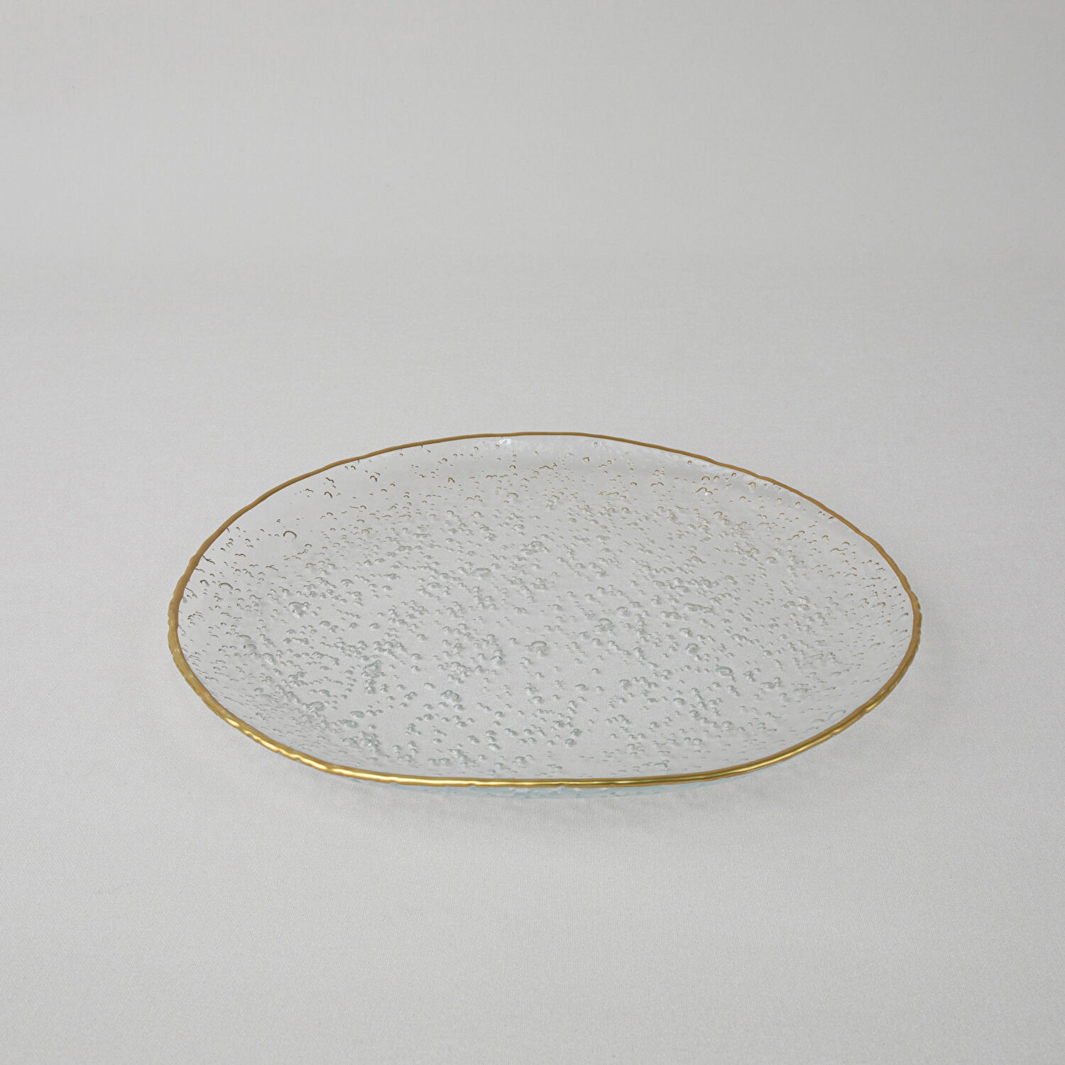 Linens Bubble Servis Tabak 27 cm Gold