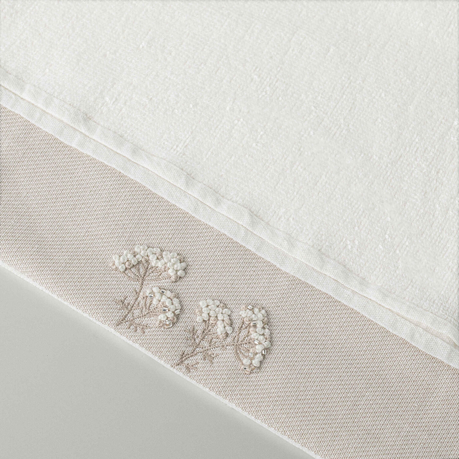 Linens Nora Bambu 30x45 cm El Havlusu Ekru(450 G/M²)