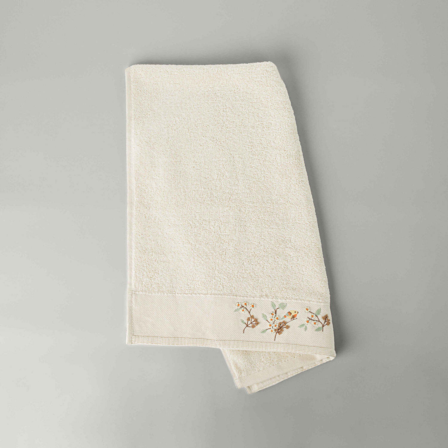 Linens Tella Bambu Yüz Havlusu 50X85 Cm Krem