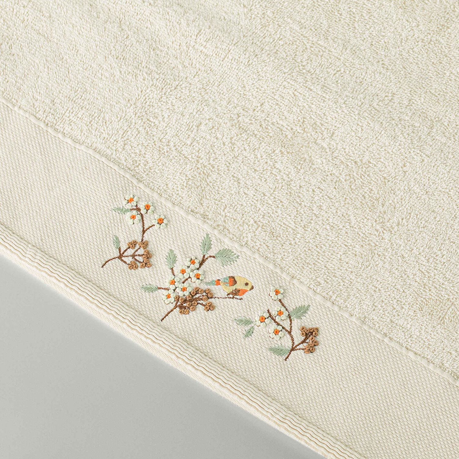 Linens Tella Bambu Yüz Havlusu 50X85 Cm Krem