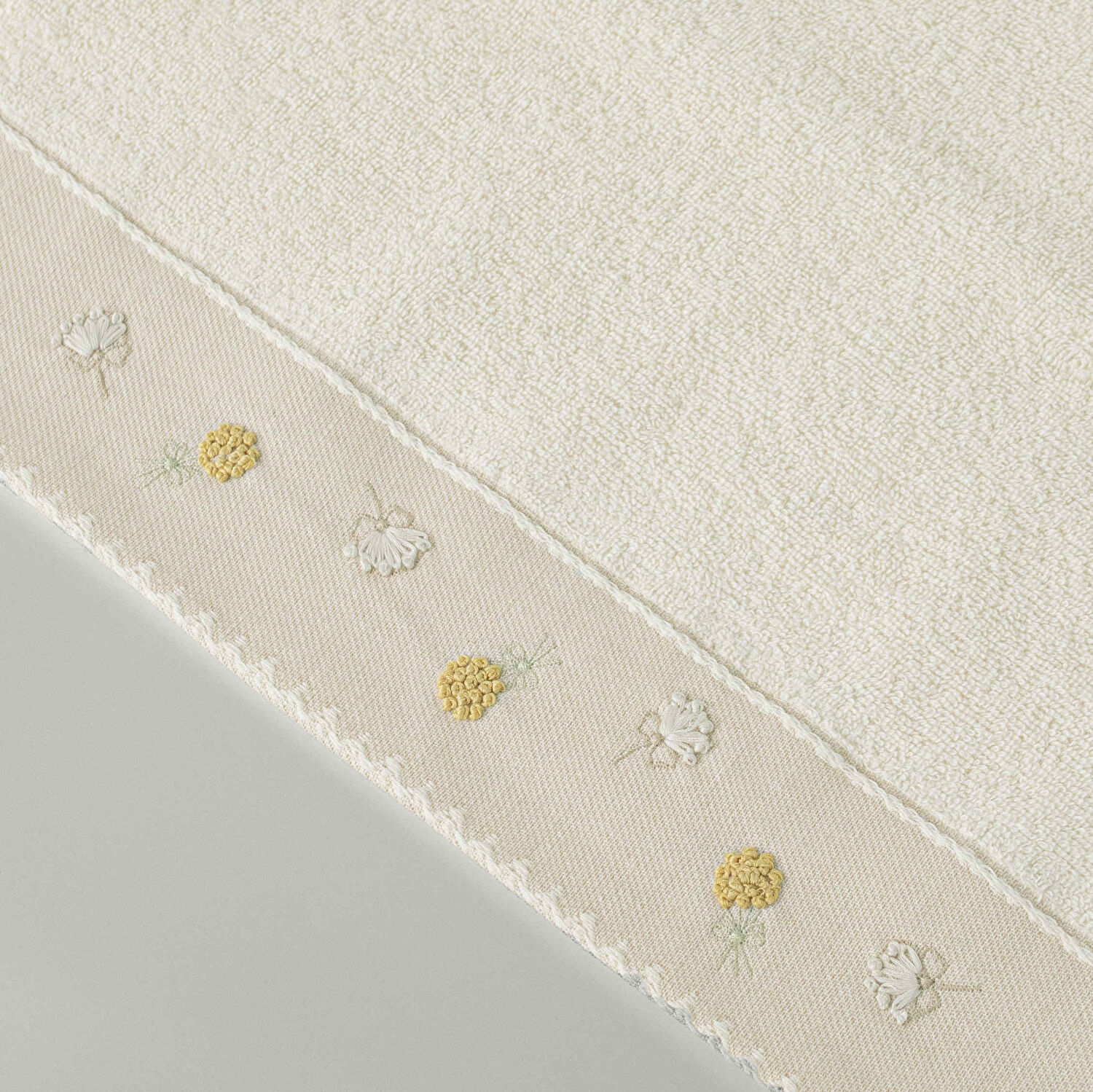 Linens Gloom Pamuk Yüz Havlusu 50X85 Cm Ekru