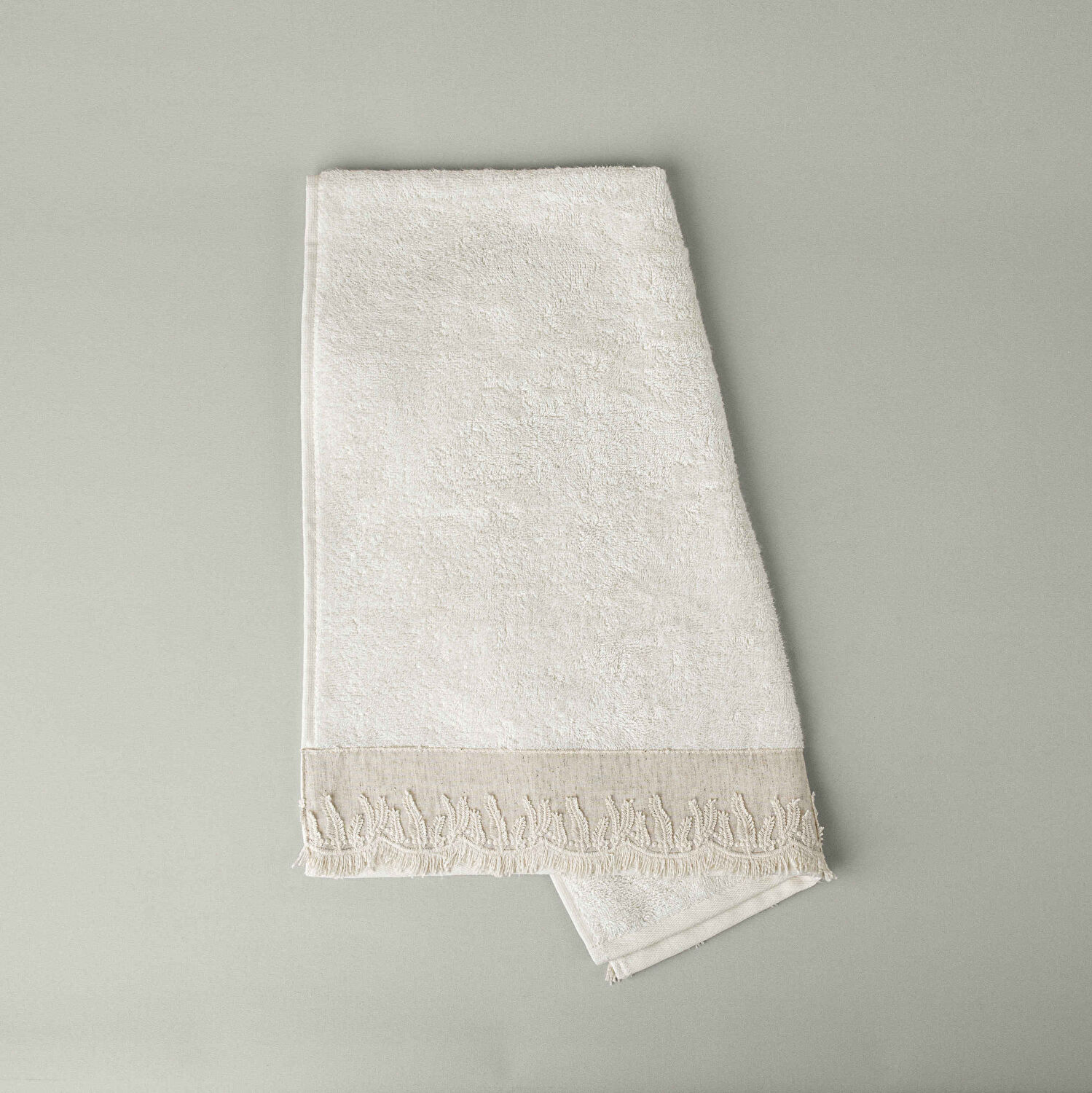 Linens Calina Bambu Yüz Havlusu 50x85 Cm Ekru