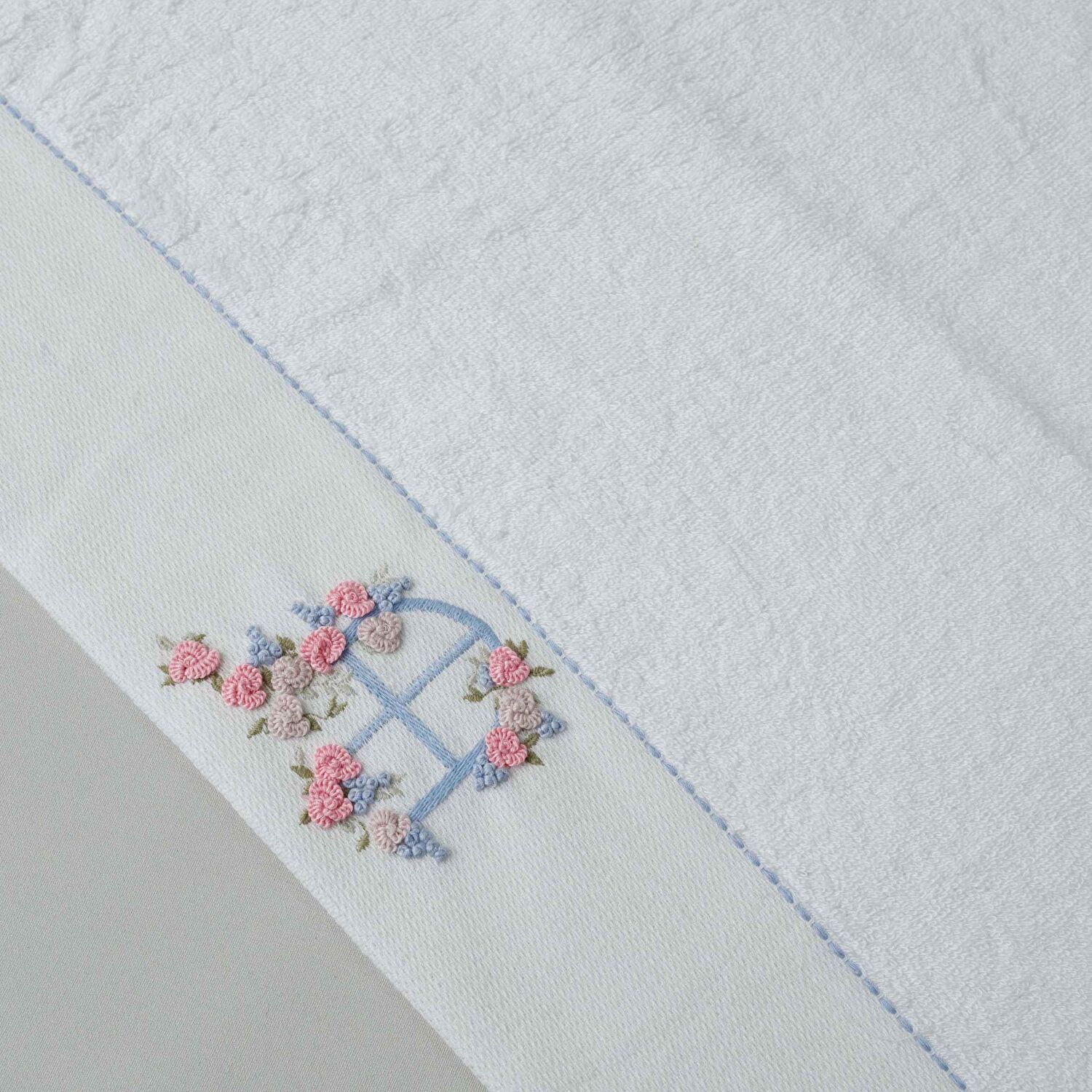 Linens Ficus Bambu Yüz Havlusu 50x85 Cm Beyaz