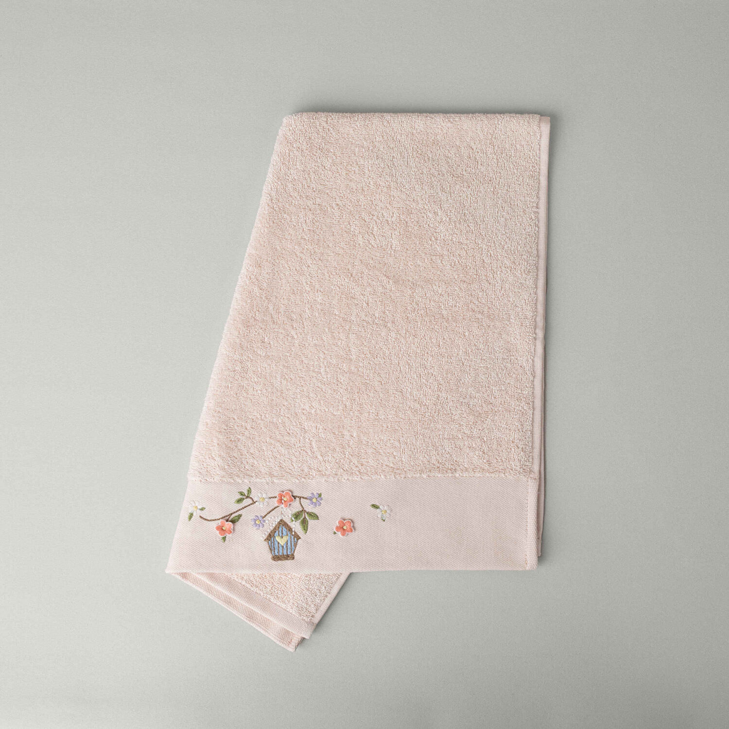 Linens Luvena Pamuk Yüz Havlusu 50x85 Cm Somon