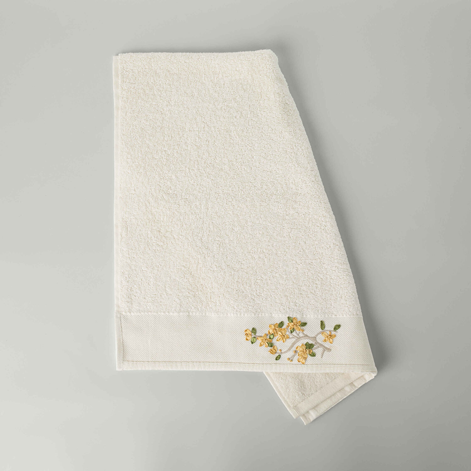 Linens Lıora Pamuk Yüz Havlusu 50X85 Cm Ekru