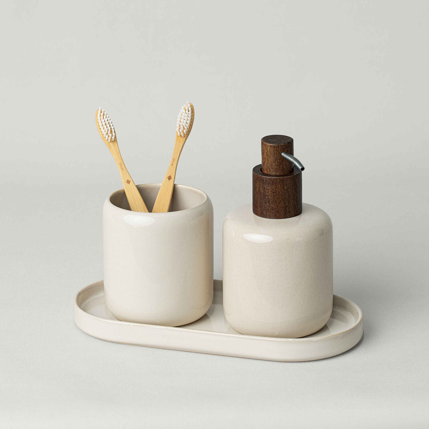 Linens Trina Diş Fırcalık 9x10 Cm Krem