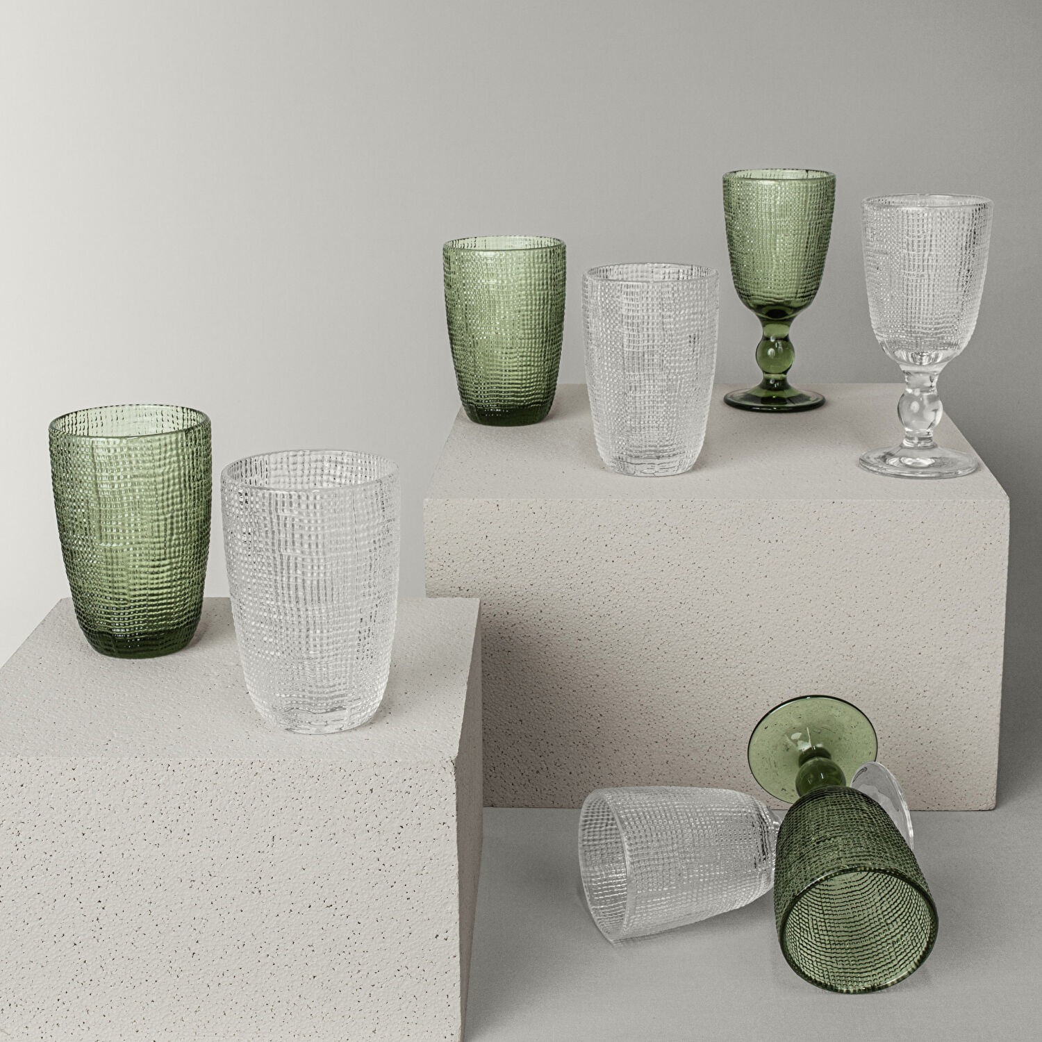 Linens Carrie 2'li Kadeh Şeffaf