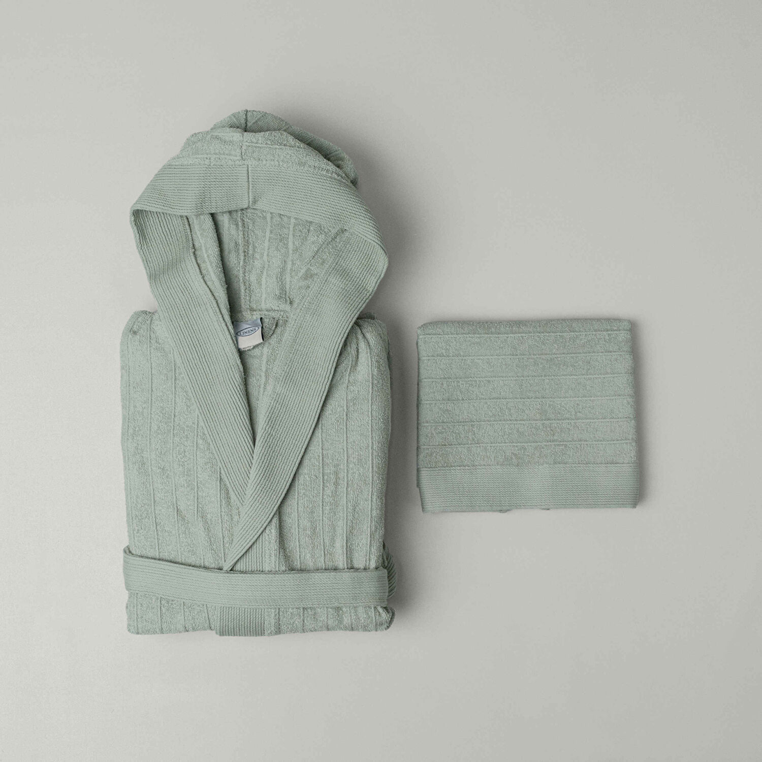 Linens Jolia Pamuk l/xl Bornoz Seti Adaçayı