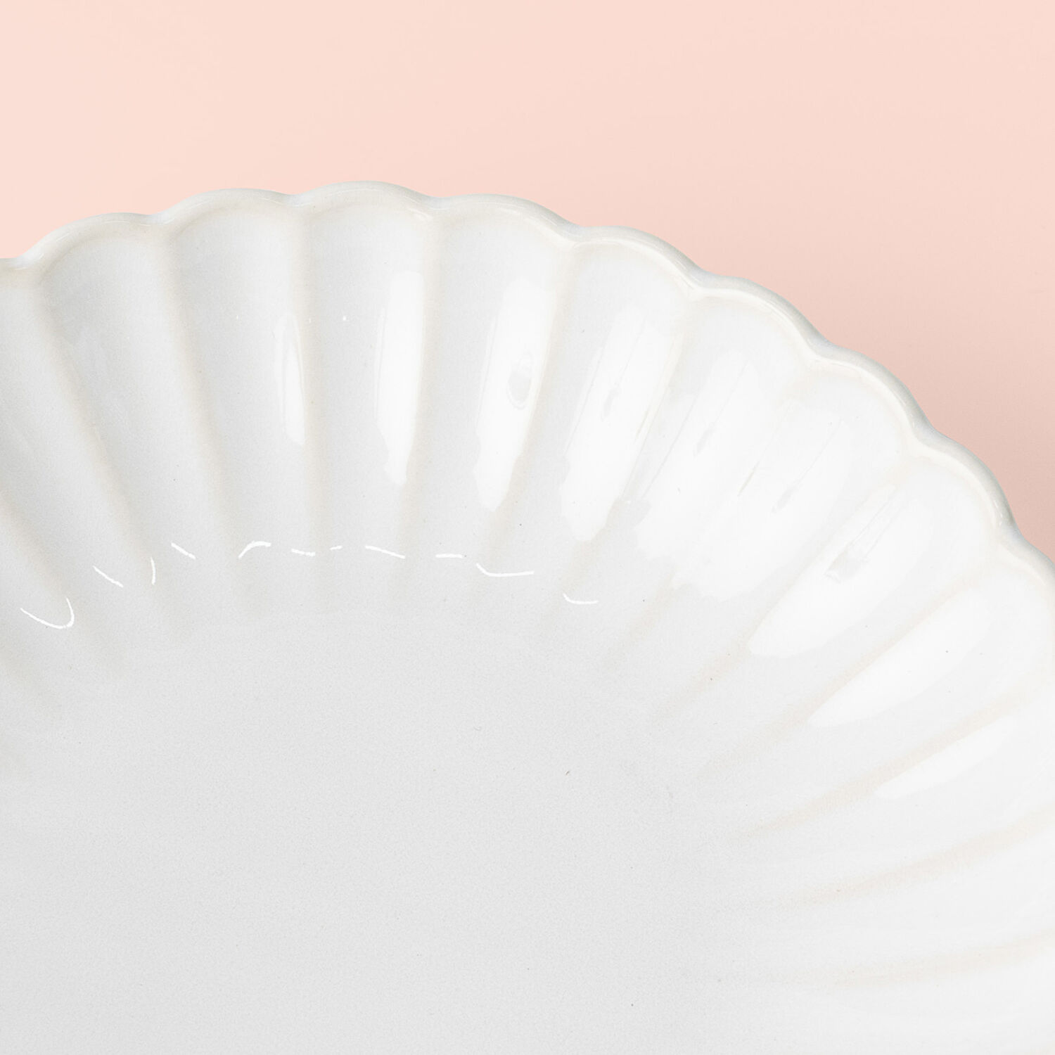 Linens Coral Çukur Tabak 18,5 cm Ekru