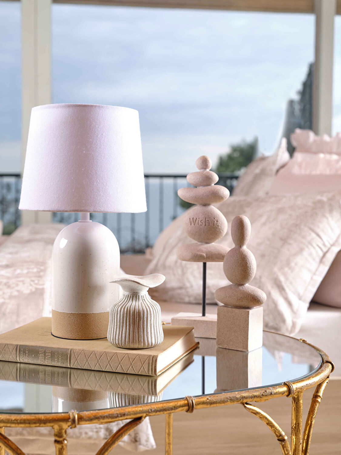 Linens Pieris Seramik 32,5x18 cm Abajur