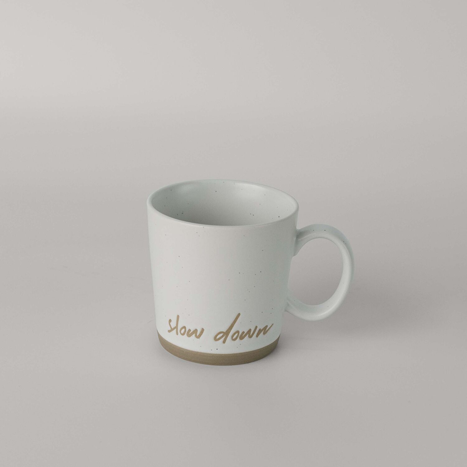 Linens Maxim Slow Seramik 400 ml Kupa Naturel