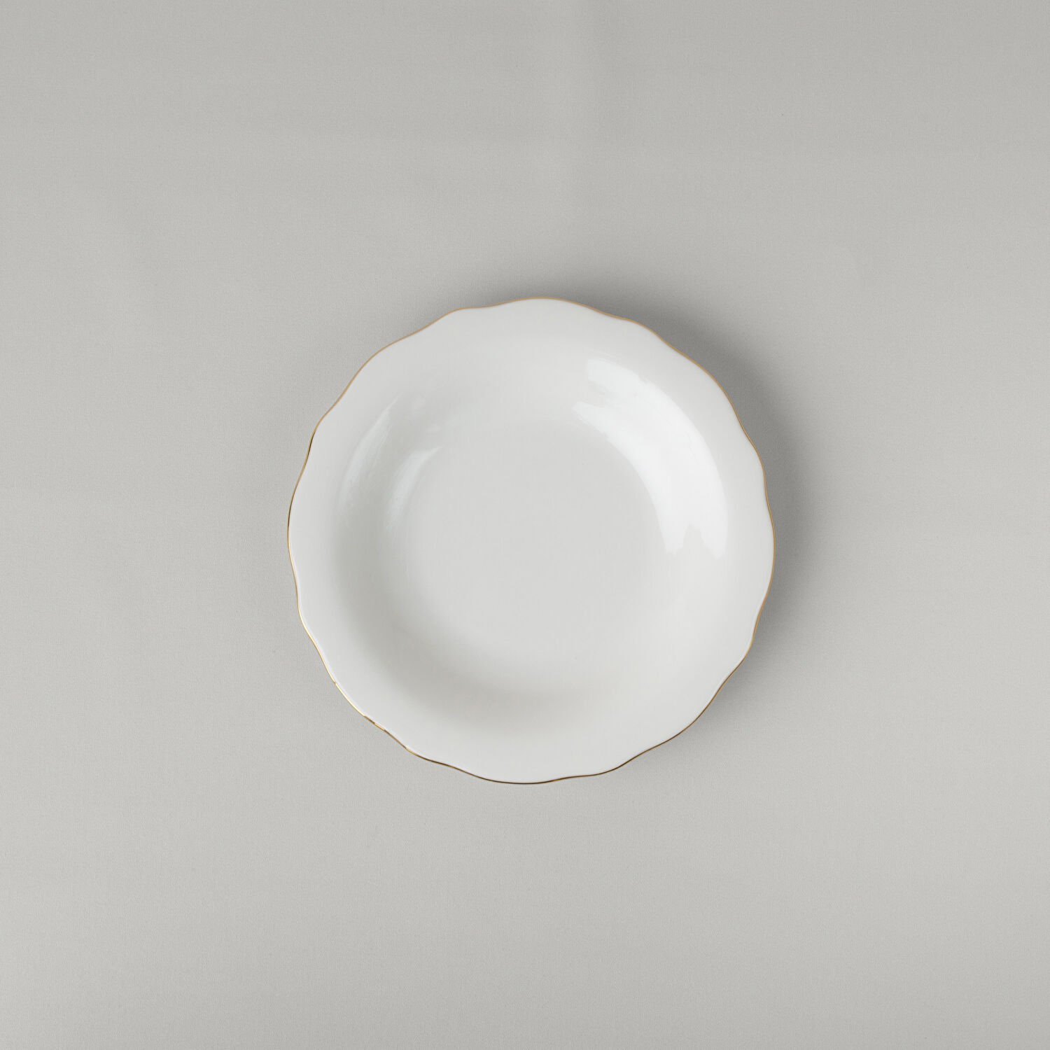 Linens Elegant Porselen Çukur Tabak 23 cm Gold