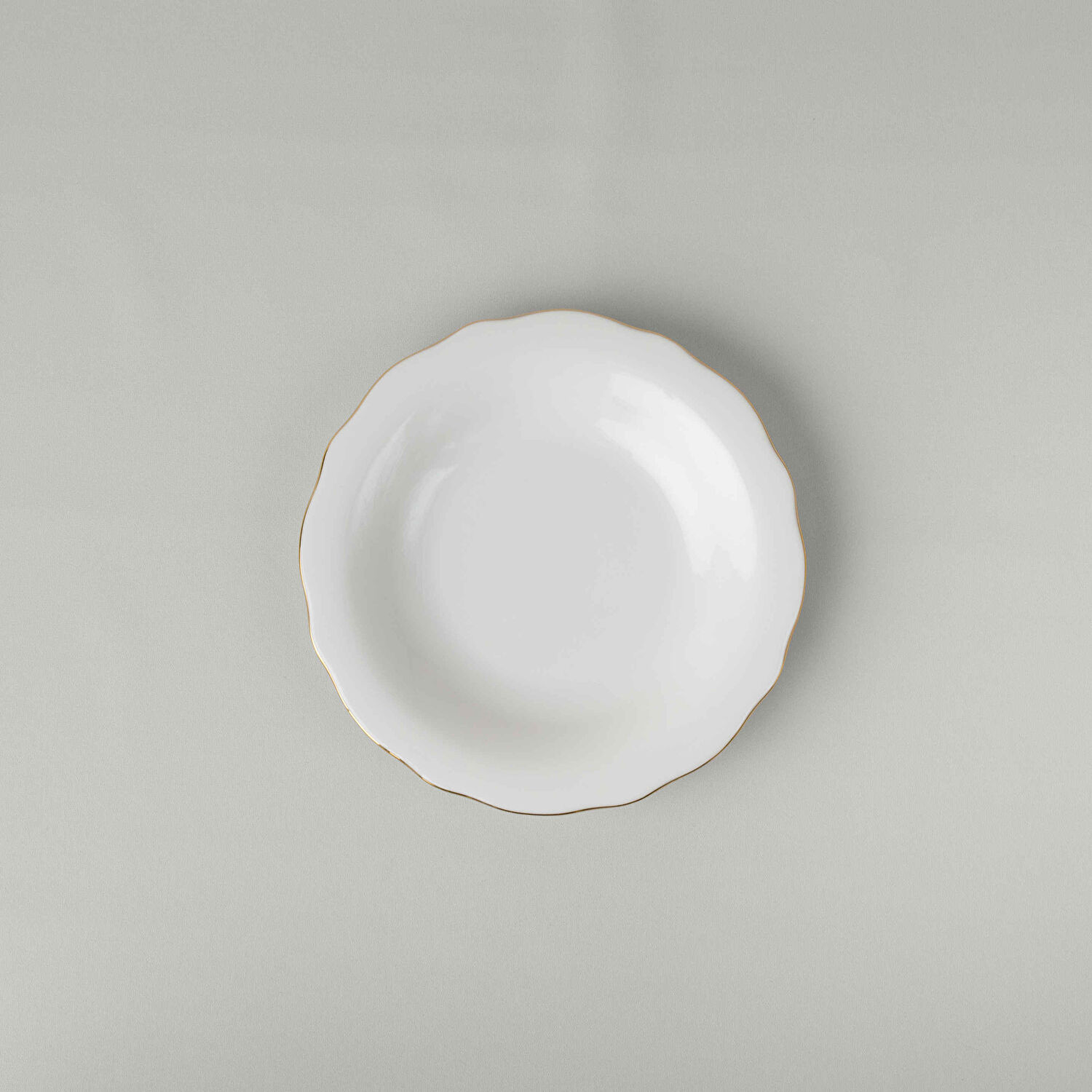 Linens Elegant Porselen Çukur Tabak 23 cm Gold